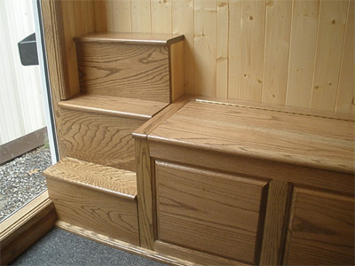 Steps and boot box